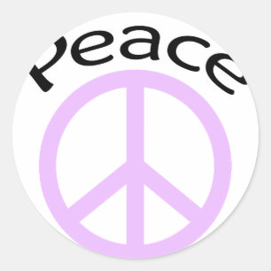Peace Sign Classic Round Sticker