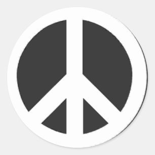 peace_sign classic round sticker