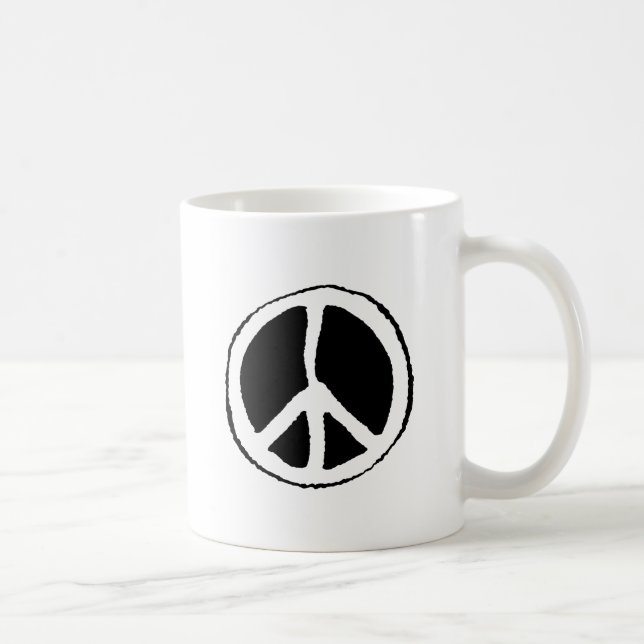 Peace Sign Coffee Mug (Right)