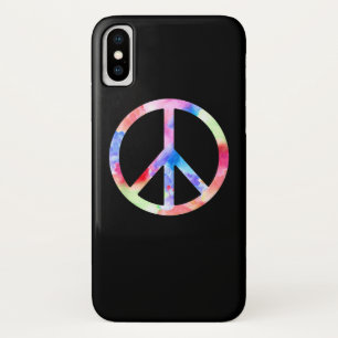 Peace Sign Colourful iPhone X Case