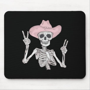 Peace Sign Cowboy Hat Western Mexican Halloween Mouse Pad