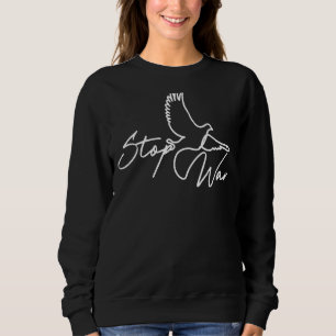 Peace Sign Dove Stop War Slogan Tee World Peace