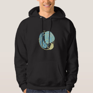 Peace sign for men and women hoodie