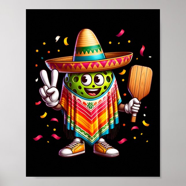 Peace Sign Hand Funny Cinco De Mayo Picklell  (Front)