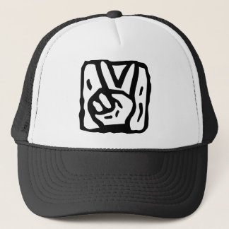 Peace Sign Hands Trucker Hat