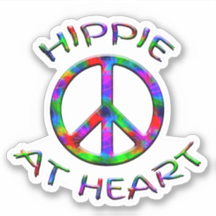 Peace Sign Hippie At Heart Colourful Contour Stick