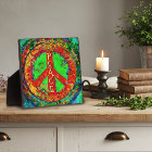 Peace Sign Hippie Fun Floral Whimsical Easel