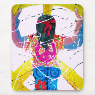 Peace Sign Hippie Mouse Pad