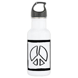Peace Sign Hollow 532 Ml Water Bottle
