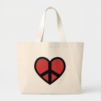 Peace Sign in a Heart Bag