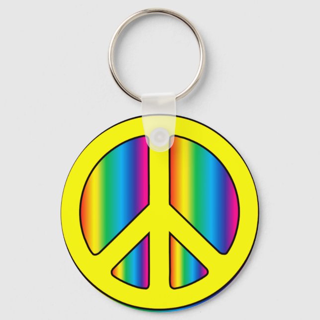 Peace Sign Key Ring (Front)