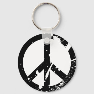 Peace Sign Key Ring