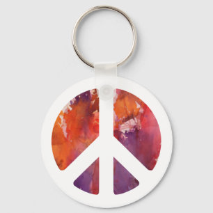 Peace Sign Key Ring