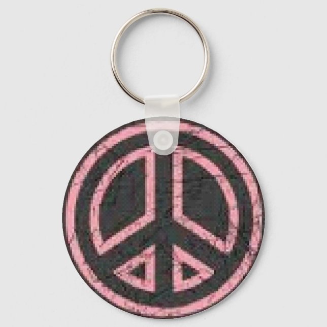 Peace Sign Keychain (Front)