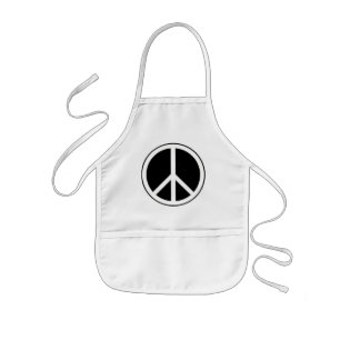 Peace Sign Kids Apron