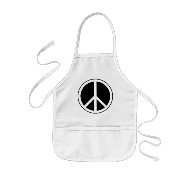 Peace Sign Kids Apron (Front)