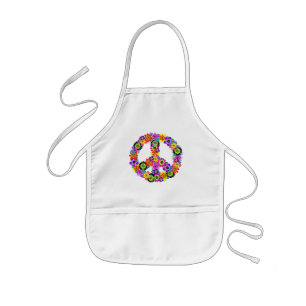 Peace Sign Kids Apron