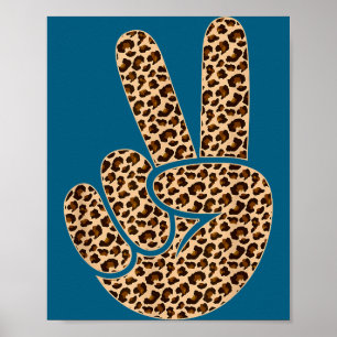 Peace sign leopard print boys animal print girls