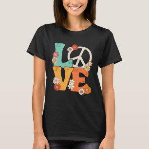 Peace Sign Love 60 s 70 s  70s Outfits For Women T-Shirt