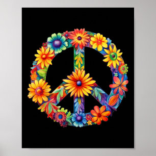 PEACE SIGN LOVE 60s 70s Groovy Hippie Costume Hall