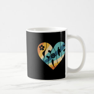 Peace Sign Love 60s 70s Groovy Hippie Costume Hall Coffee Mug