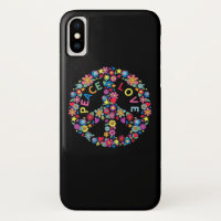PEACE SIGN LOVE 60s 70s Tie Dye Hippie