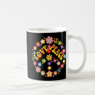 PEACE SIGN LOVE 60s 70s Tie Dye Hippie Costume Coffee Mug