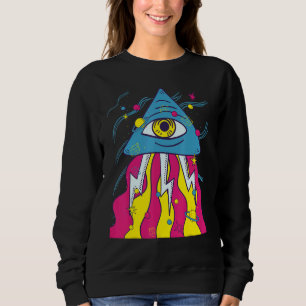 Peace Sign Love 60s 70s Tie Dye Hippie Costume Sweatshirt