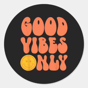 PEACE SIGN LOVE 60s 70s Tie Dye Hippie Halloween C Classic Round Sticker