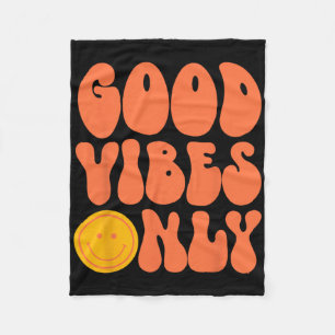 Peace Sign Love 60s 70s Tie Dye Hippie Halloween C Fleece Blanket