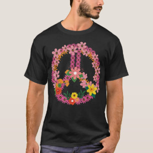 PEACE SIGN LOVE 60s 70s Tie Dye Hippie Halloween C T-Shirt