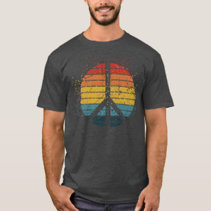 PEACE SIGN LOVE 60s 70s Tie Dye Hippie Halloween C T-Shirt