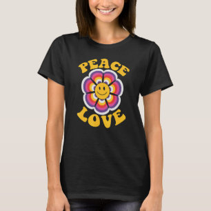 Peace Sign Love 60s 70s Tie Dye Hippie Halloween C T-Shirt