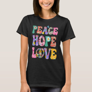 PEACE SIGN LOVE  60s 70s Tie Dye Hippie T-Shirt