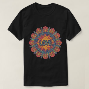 Peace Sign Love T Shirt   70s Hippie Costume 