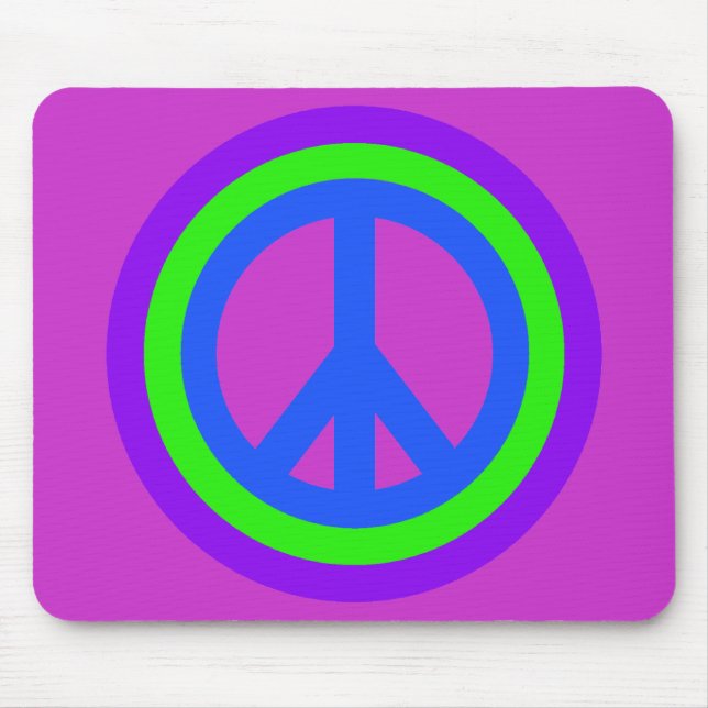 Peace Sign Mousepad (Front)