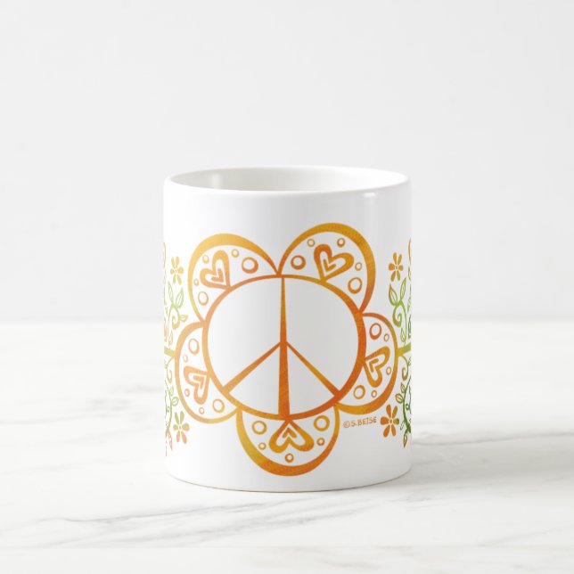 PEACE sign  MUG (Center)