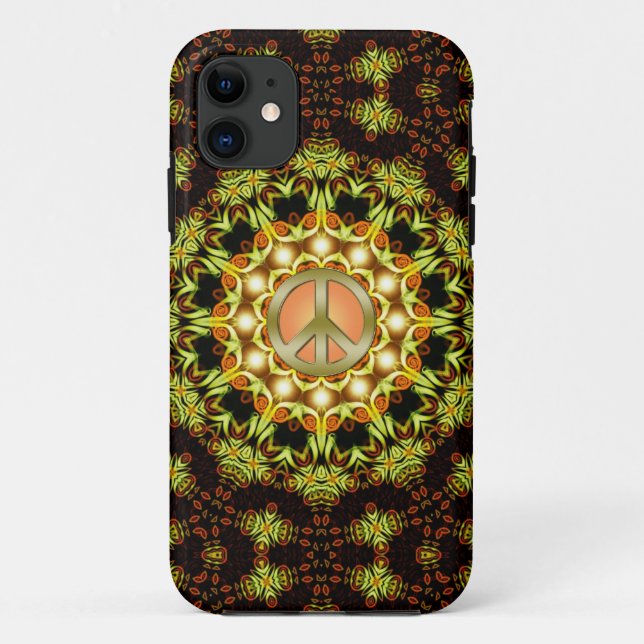 Peace Sign Nature Energy iPhone 5 Case (Back)