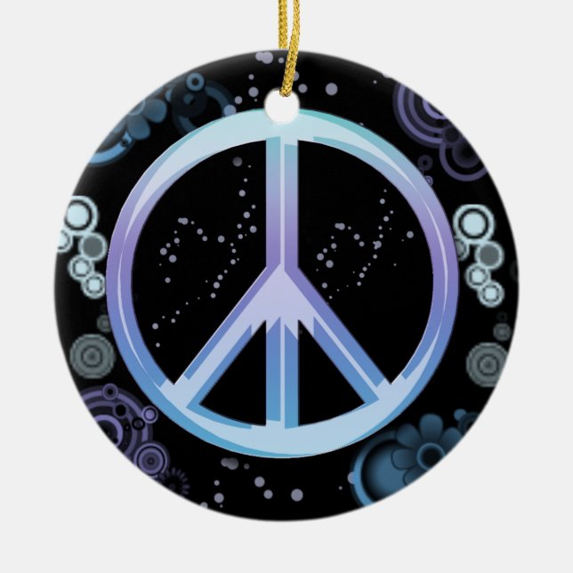 Peace Sign Ornament (Front)