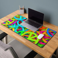 Peace Sign Pattern Groovy Sixties Vibe