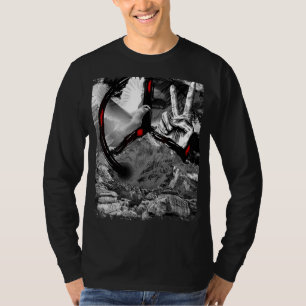 Peace Sign Peace Create Peace White Dove T-Shirt