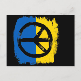 Peace sign, Peace For Ukraine Postcard