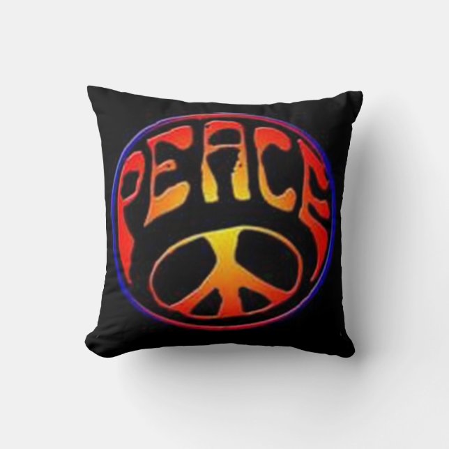 Peace Sign Pillow (Front)