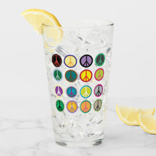  Peace Sign  Pint Drinking Glass