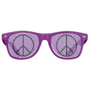 Peace Sign Purple Party Shades