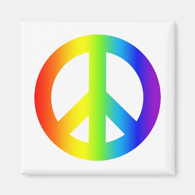 Peace Sign/Square Magnet (Front)