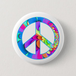Peace Sign Summer Palette Button