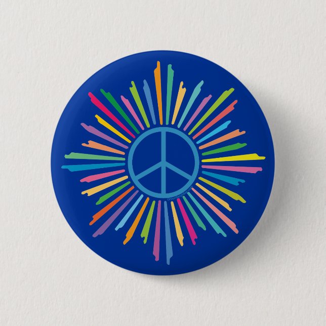 Peace Sign Symbol 6 Cm Round Badge (Front)