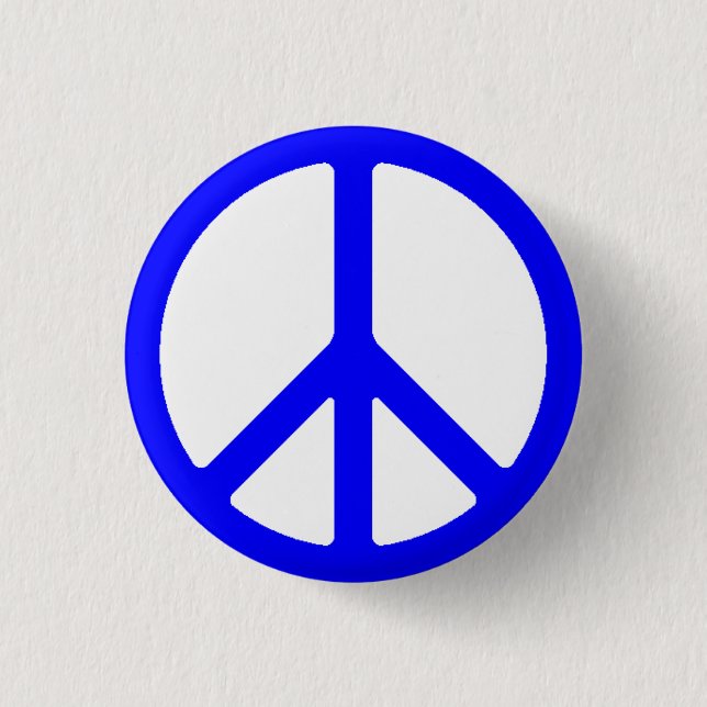 Peace Sign Symbol Anti War Badge Pin Button (Front)