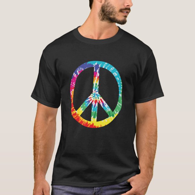 Peace Sign Tie Dye T-Shirt (Front)